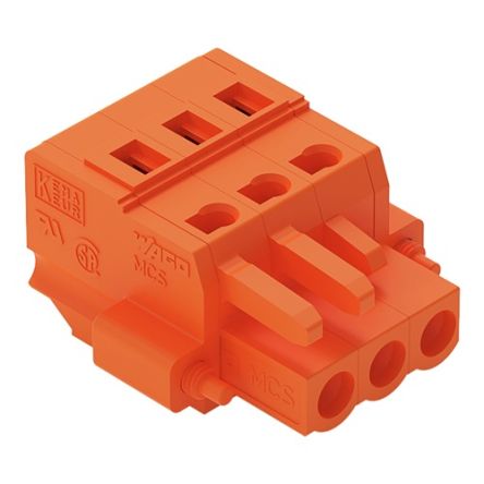 WAGO 231 Series Connector, 3-Pole, Female, 3-Way, Push-In, 16A [231-303/107-000]; 278-3135