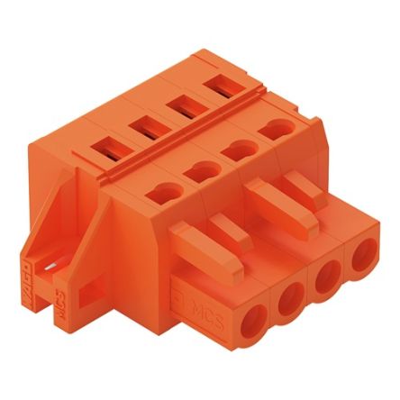 WAGO 231 Series Pluggable Connector, 4-Pole, Female, 4-Way, Panel Mount, 16A [231-304/031-000]; 278-3137