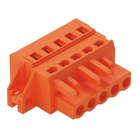 WAGO 231 Series Connector, 5-Pole, Female, 5-Way, Feed Through, 16A [231-305/031-000]; 278-3143