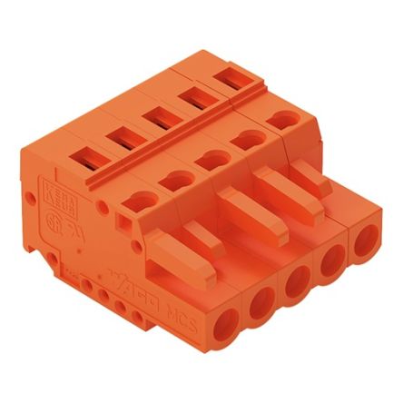WAGO 231 Series Connector, 2-Pole, Female, 2-Way, Cable Mount, 15A [231-305/102-000]; 278-3146