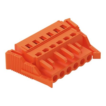 WAGO 231 Series Connector, 6-Pole, Female, 6-Way, Snap-In, 16A [231-306/037-000]; 278-3152