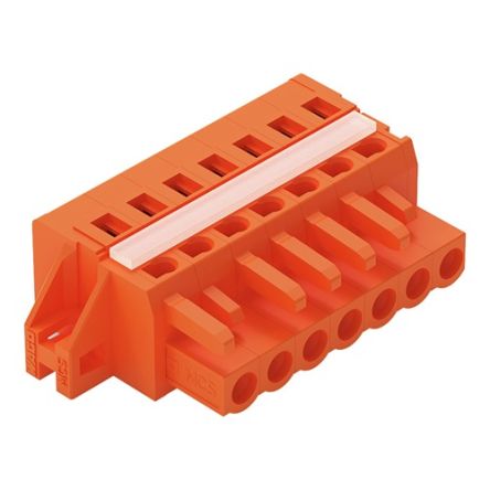 WAGO 231 Series Connector, 7-Pole, Female, 7-Way, Snap-In, 16A [231-307/027-000]; 278-3157
