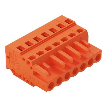 WAGO 231 Series Connector, 7-Pole, Female, 7-Way, Snap-In, 16A [231-307/102-000]; 278-3160