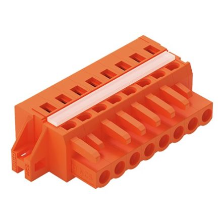 WAGO 231 Series Connector, 8-Pole, Female, 8-Way, Feed Through, 16A [231-308/027-000]; 278-3163