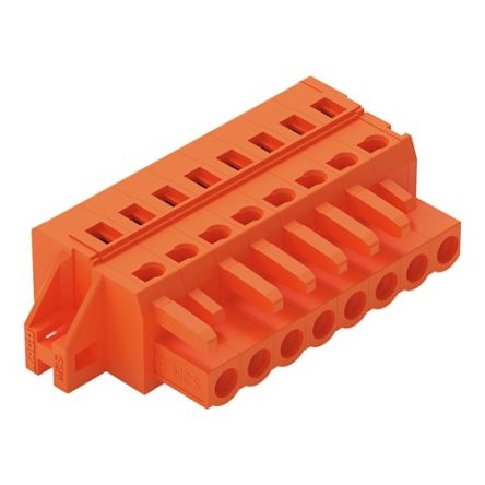 WAGO 231 Series Connector, 8-Pole, Female, 8-Way, Snap-In, 16A [231-308/031-000]; 278-3164