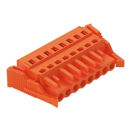 WAGO 231 Series Pluggable Connector, 8-Pole, Female, 8-Way, Snap-In, 16A [231-308/037-000]; 278-3165