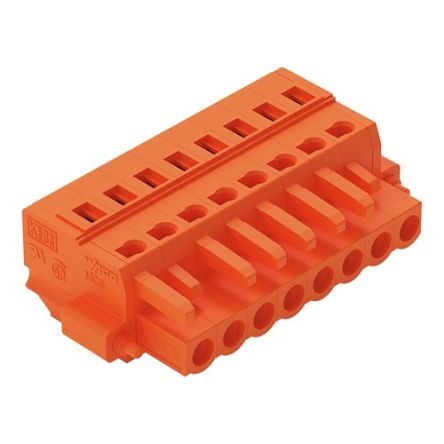 WAGO 231 Series Connector, 8-Pole, Female, 8-Way, Snap-In, 16A [231-308/107-000]; 278-3168