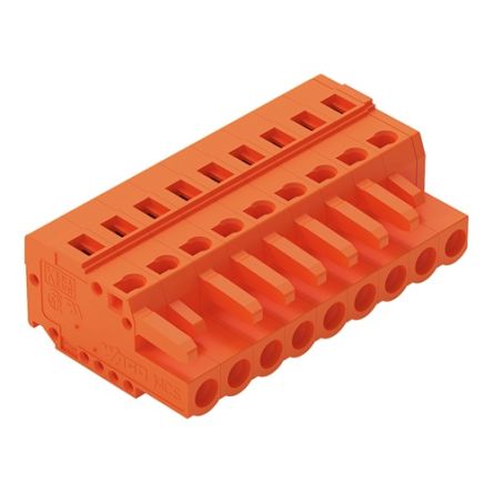 WAGO 231 Series Pluggable Connector, 9-Pole, Female, 9-Way, Plug-In, 16A [231-309/026-000]; 278-3170