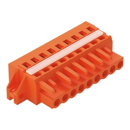 WAGO 231 Series Pluggable Connector, 9-Pole, Female, 9-Way, Snap-In, 16A [231-309/027-000]; 278-3171