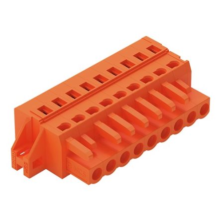WAGO 231 Series Connector, 9-Pole, Female, 9-Way, Feed Through, 16A [231-309/031-000]; 278-3172