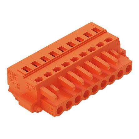 WAGO 231 Series Connector, 9-Pole, Female, 9-Way, Push-In, 16A [231-309/107-000]; 278-3174