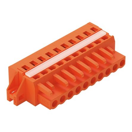 WAGO 231 Series Pluggable Connector, 10-Pole, Female, 10-Way, Feed Through, 16A [231-310/027-000]; 278-3177