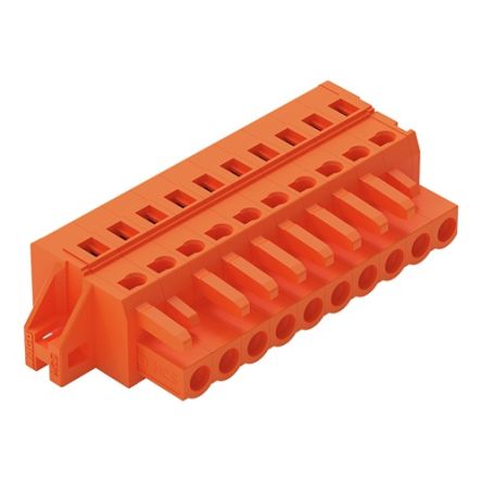WAGO 231 Series Connector, 10-Pole, Female, 10-Way, Feed Through, 16A [231-310/031-000]; 278-3178
