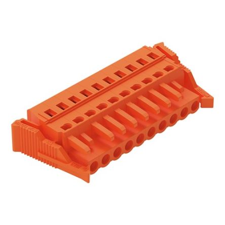 WAGO 231 Series Connector, 10-Pole, Female, 10-Way, Snap-In, 16A [231-310/037-000]; 278-3179