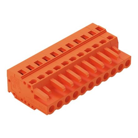 WAGO 231 Series Pluggable Connector, 11-Pole, Female, 11-Way, Snap-In, 16A [231-311/102-000]; 278-3187