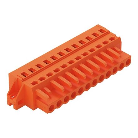 WAGO 231 Series Pluggable Connector, 12-Pole, Female, 12-Way, Cable Mount, 16A [231-312/031-000]; 278-3191