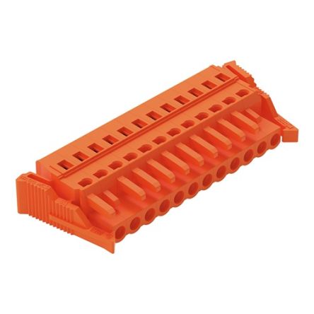 WAGO 231 Series Pluggable Connector, 12-Pole, Female, 12-Way, Snap-In, 16A [231-312/037-000]; 278-3192