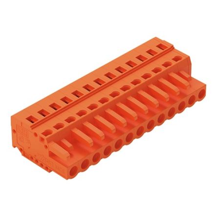 WAGO 231 Series Pluggable Connectors, 13-Pole, Female, 13-Way, Cable Mount, 16A [231-313/026-000]; 278-3197