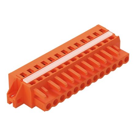 WAGO 231 Series Connector, 13-Pole, Female, 13-Way, Feed Through, 16A [231-313/027-000]; 278-3198
