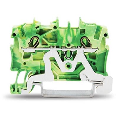 WAGO 2001-1207 TOPJOB S Series Green, Yellow, 1.5mm², 1-Level, Push-In Cage Clamp Termination, ATEX, EAC Ex, IECEx [2001-1207]; 278-3219