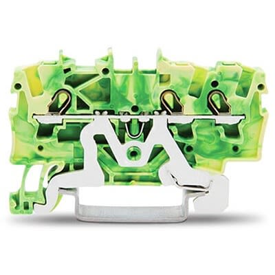 WAGO 2001-1307 TOPJOB S Series Green, Yellow, 1.5mm², 1-Level, Push-In Cage Clamp Termination, ATEX, EAC Ex, IECEx [2001-1307]; 278-3221