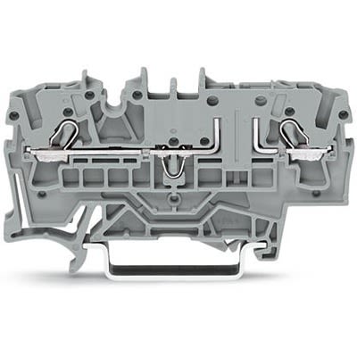 WAGO 2002-1661 TOPJOB S Series Grey, 2.5mm², 1-Level, Push-In Cage Clamp Termination, ATEX, EAC Ex, IECEx [2002-1661]; 278-3228