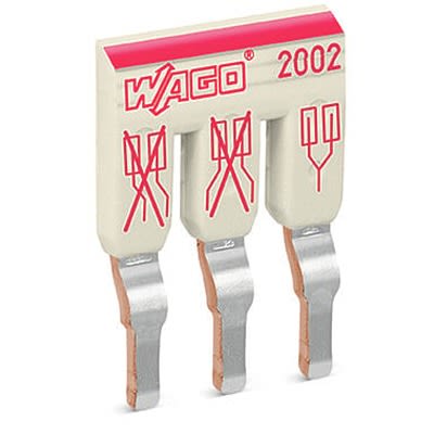 WAGO TOPJOB S Series Staggered Jumper for Use with DIN Rail Terminal Block, 25A [2002-473]; 278-3254