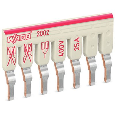 WAGO TOPJOB S Series Staggered Jumper for Use with DIN Rail Terminal Block, 25A [2002-477]; 278-3261