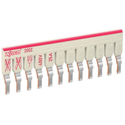 WAGO TOPJOB S Series Staggered Jumper for Use with DIN Rail Terminal Block, 25A [2002-482]; 278-3268