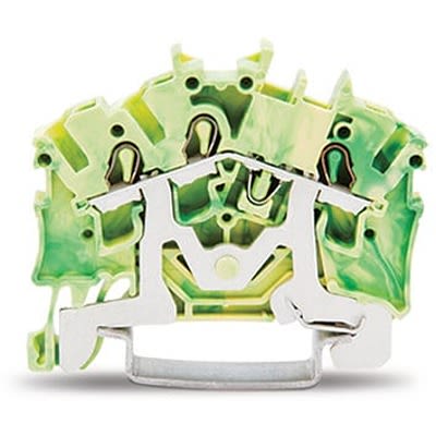 WAGO 2002-6307 TOPJOB S Series Green, Yellow, 2.5mm², 1-Level, Push-In Cage Clamp Termination, ATEX, EAC Ex, IECEx [2002-6307]; 278-3272