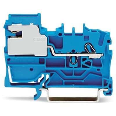 WAGO 2002-7114 TOPJOB S Series Blue, 2.5mm², 1-Level, Push-In Cage Clamp Termination, ATEX, EAC Ex, IECEx [2002-7114]; 278-3277