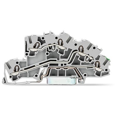 WAGO 2003-7645 TOPJOB S Series Grey, 2.5mm², 3-Level, Push-In Cage Clamp Termination [2003-7645]; 278-3285