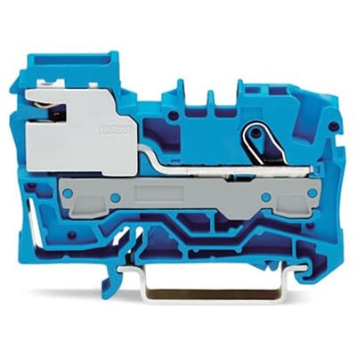 WAGO 2006-7114 TOPJOB S Series Blue, 6mm², 1-Level, Push-In Cage Clamp Termination, ATEX, EAC Ex, IECEx [2006-7114]; 278-3308