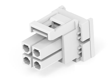 TE Connectivity Rectangular Connector Housings, 4 Way, 9A, Socket, VAL-U-LOK, Cable Mount [2385532-4]; 278-3348