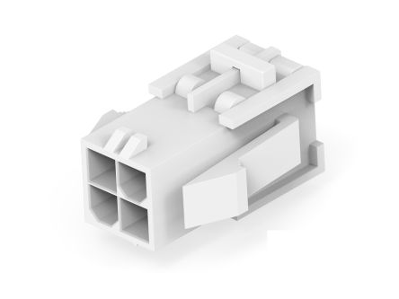 TE Connectivity Rectangular Connector Housings, 4 Way, 9A, PIN, VAL-U-LOK, Panel Mount [2385533-4]; 278-3355