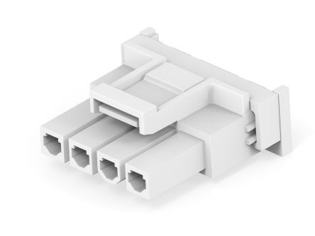 TE Connectivity Rectangular Connector Housings, 4 Way, 9A, Socket, VAL-U-LOK, Cable Mount [2386011-4]; 278-3360