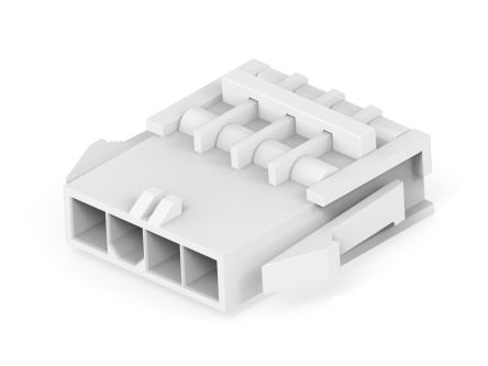 TE Connectivity Rectangular Connector Housings, 4 Way, 9A, PIN, VAL-U-LOK, Panel Mount [2386014-4]; 278-3367
