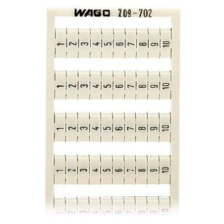 WAGO, 209 Marker Card for use with  for use with Terminal Blocks [209-702]; 278-3695