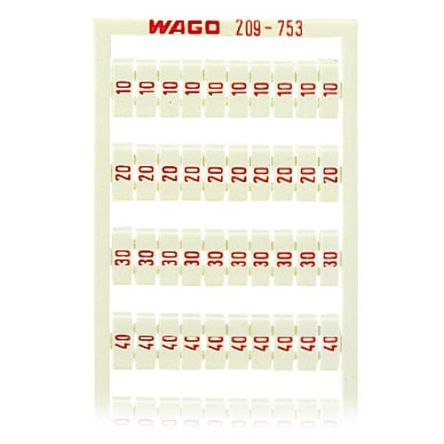 WAGO, 209 Marker Card for use with  for use with Terminal Blocks [209-753]; 278-3742