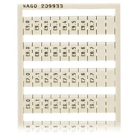 WAGO, 209 Marker Strip for use with  for use with Terminal Blocks [209-933]; 278-3787