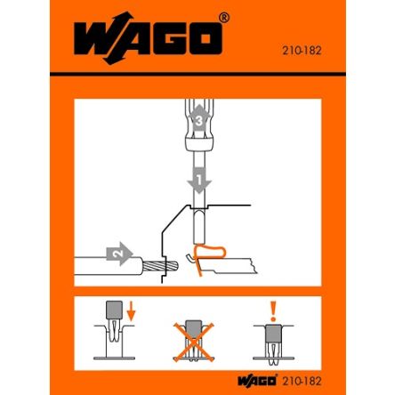 WAGO Pre-Printed Label. Quantity: 100EA [210-182]; 278-3871