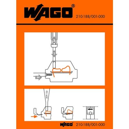 WAGO Pre-Printed Label. Quantity: 100EA [210-188/001-000]; 278-3874