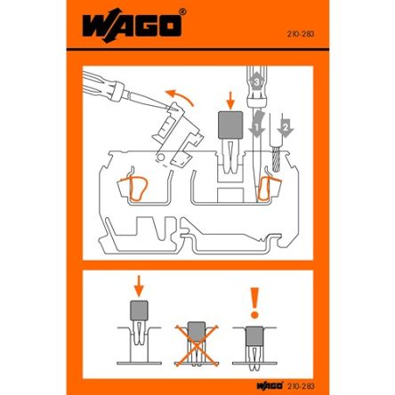 WAGO Pre-Printed Label [210-283]; 278-3882