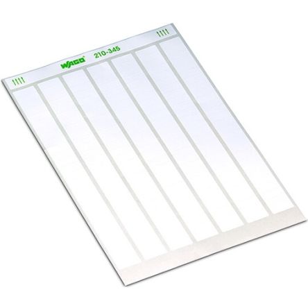 WAGO 210 White Label, 25mm Width, 9.5mm Height, 7 x 25Per Roll Qty [210-345]; 278-3946