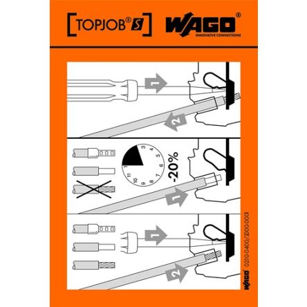 WAGO Pre-Printed Label. Quantity: 100EA [210-400/2000-001]; 278-3948