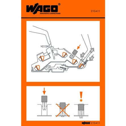WAGO Pre-Printed Label. Quantity: 1000EA [210-411]; 278-3952