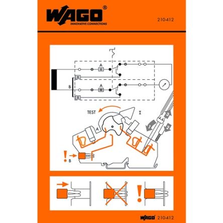 WAGO Adhesive Pre-Printed Adhesive Label [210-412]; 278-3953