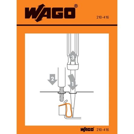 WAGO Pre-Printed Label. Quantity: 100EA [210-416]; 278-3957