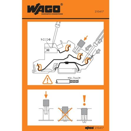 WAGO Pre-Printed Label. Quantity: 100EA [210-417]; 278-3958