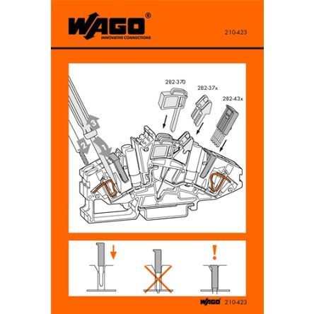 WAGO Adhesive Pre-Printed Adhesive Label [210-423]; 278-3961